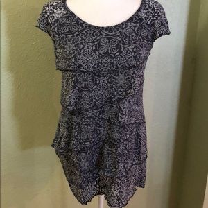 Style & Co Layered Look Top, size S